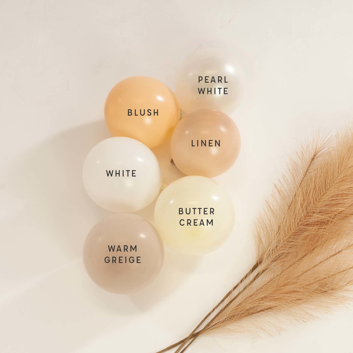 Premium White Latex Balloon Cluster (5", 11” and 17”)