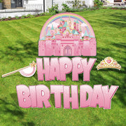 Princess Birthday Yard Signs Quick Set