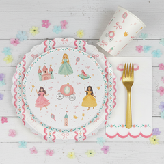 Princess Dessert Plates  8" (Set of 8)