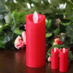 Battery-Powered LED Flameless Pillar Candles