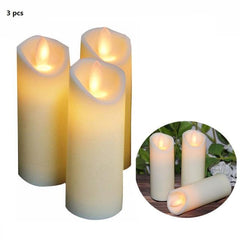 Battery-Powered LED Flameless Pillar Candles