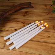 Pack of 12 Yellow Flickering Remote LED Candles