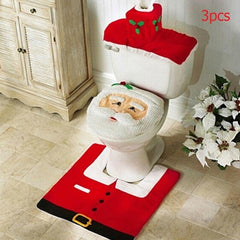 Christmas Toilet Seat Cover & Bathroom Decoration Sets
