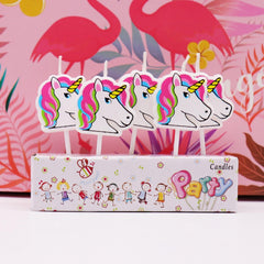 Unicorn and Flamingo Cake Candles