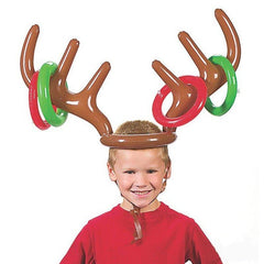 Inflatable Reindeer Antler Ring Toss Game