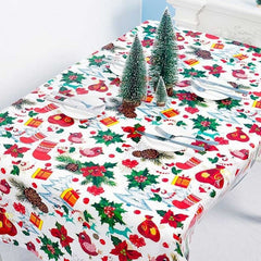 Printed Christmas Dinner Party Tablecloth