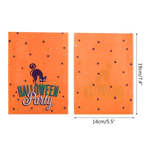 Pumpkin Halloween Candy Bags