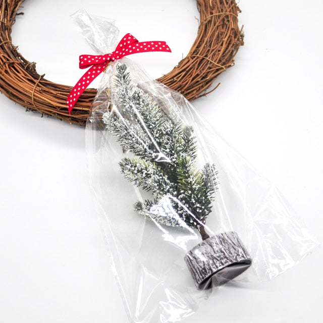 Mini Snowy Green Artificial Christmas Tree