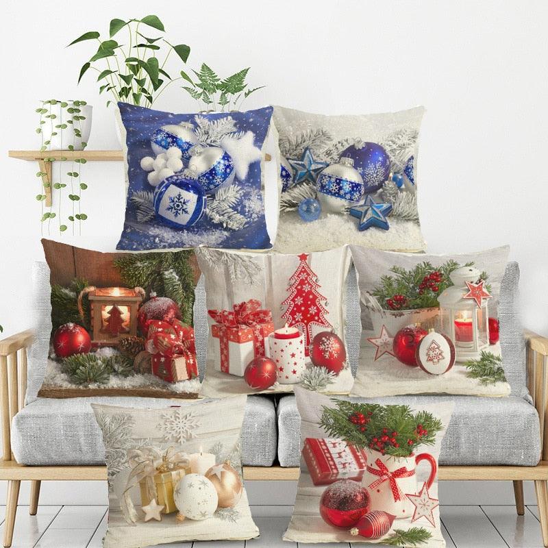 18 × 18 in Christmas Decorative Pillow Covers, 39 Designs