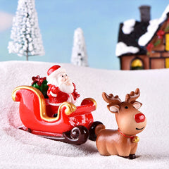 Mini Santa Christmas Train Tabletop Decoration