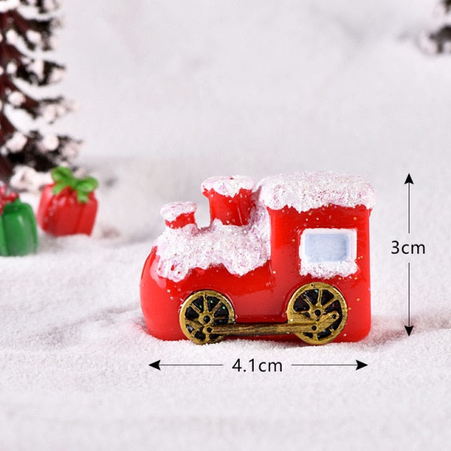 Mini Santa Christmas Train Tabletop Decoration