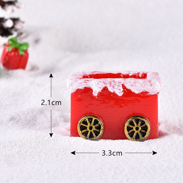 Mini Santa Christmas Train Tabletop Decoration