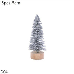 Mini Bottle Brush Christmas Tree Sets, 5 to 16 cm