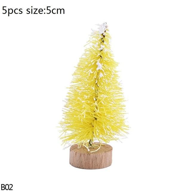 Mini Bottle Brush Christmas Tree Sets, 5 to 16 cm