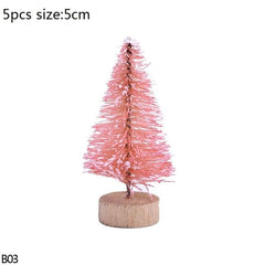 Mini Bottle Brush Christmas Tree Sets, 5 to 16 cm
