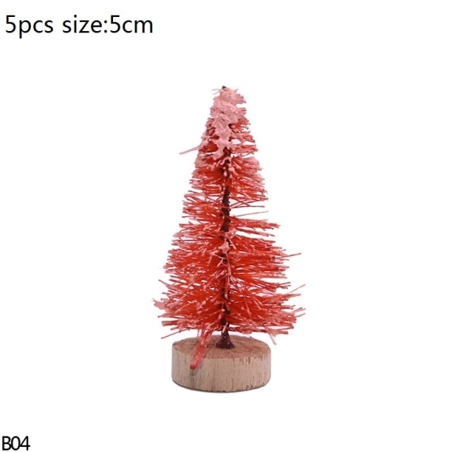 Mini Bottle Brush Christmas Tree Sets, 5 to 16 cm