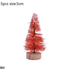 Mini Bottle Brush Christmas Tree Sets, 5 to 16 cm
