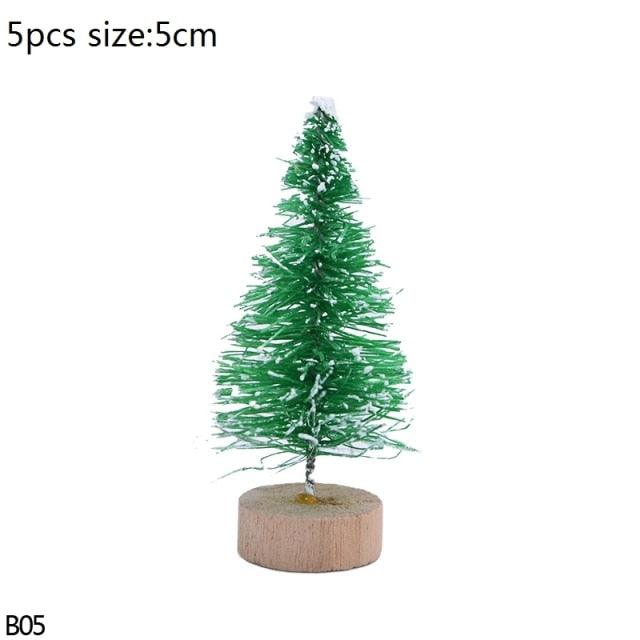 Mini Bottle Brush Christmas Tree Sets, 5 to 16 cm