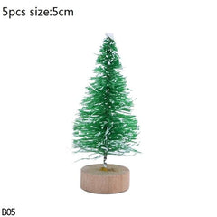 Mini Bottle Brush Christmas Tree Sets, 5 to 16 cm