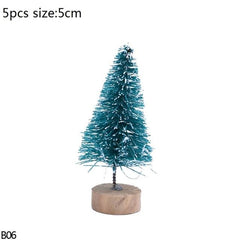 Mini Bottle Brush Christmas Tree Sets, 5 to 16 cm