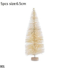 Mini Bottle Brush Christmas Tree Sets, 5 to 16 cm
