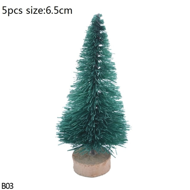 Mini Bottle Brush Christmas Tree Sets, 5 to 16 cm