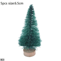 Mini Bottle Brush Christmas Tree Sets, 5 to 16 cm