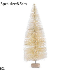 Mini Bottle Brush Christmas Tree Sets, 5 to 16 cm