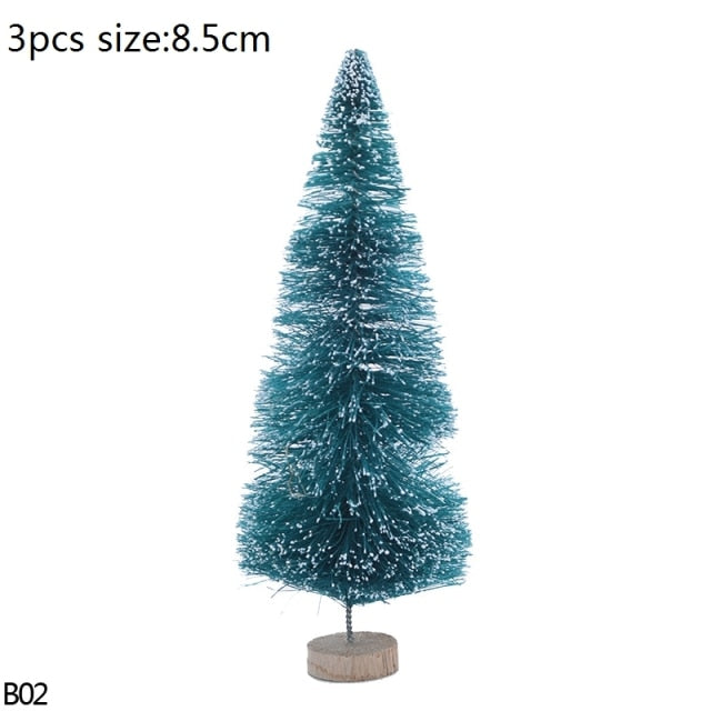 Mini Bottle Brush Christmas Tree Sets, 5 to 16 cm