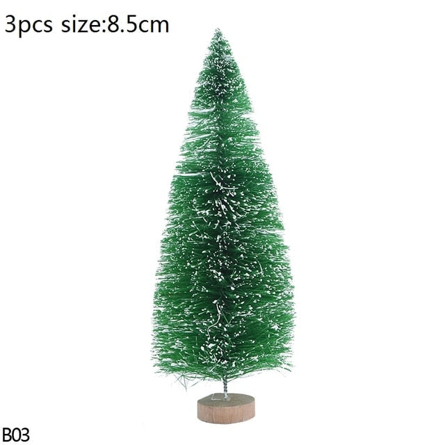 Mini Bottle Brush Christmas Tree Sets, 5 to 16 cm