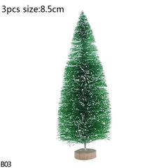 Mini Bottle Brush Christmas Tree Sets, 5 to 16 cm