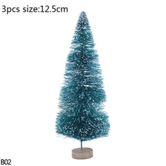 Mini Bottle Brush Christmas Tree Sets, 5 to 16 cm