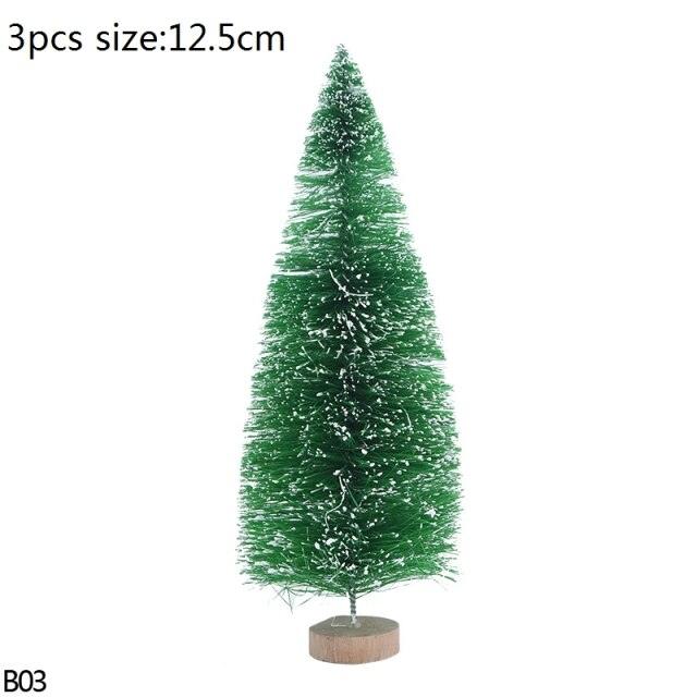 Mini Bottle Brush Christmas Tree Sets, 5 to 16 cm