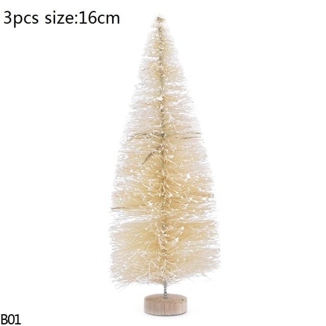 Mini Bottle Brush Christmas Tree Sets, 5 to 16 cm