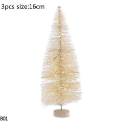 Mini Bottle Brush Christmas Tree Sets, 5 to 16 cm