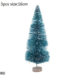 Mini Bottle Brush Christmas Tree Sets, 5 to 16 cm