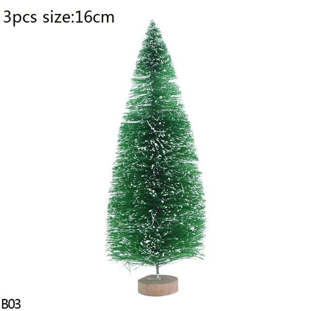 Mini Bottle Brush Christmas Tree Sets, 5 to 16 cm