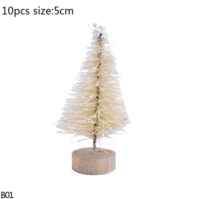 Mini Bottle Brush Christmas Tree Sets, 5 to 16 cm