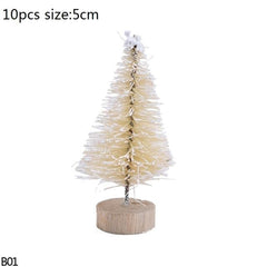 Mini Bottle Brush Christmas Tree Sets, 5 to 16 cm