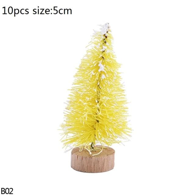 Mini Bottle Brush Christmas Tree Sets, 5 to 16 cm
