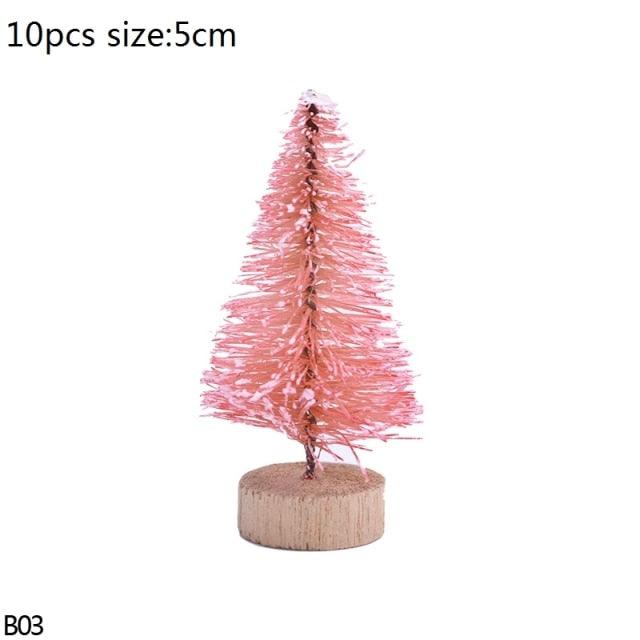 Mini Bottle Brush Christmas Tree Sets, 5 to 16 cm