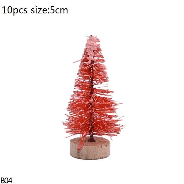 Mini Bottle Brush Christmas Tree Sets, 5 to 16 cm