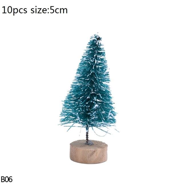 Mini Bottle Brush Christmas Tree Sets, 5 to 16 cm