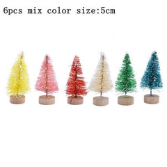 Mini Bottle Brush Christmas Tree Sets, 5 to 16 cm