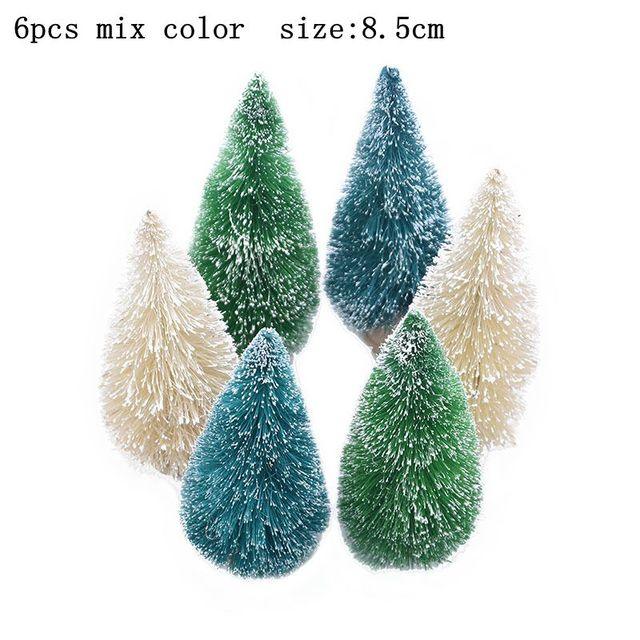 Mini Bottle Brush Christmas Tree Sets, 5 to 16 cm