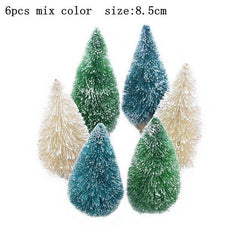 Mini Bottle Brush Christmas Tree Sets, 5 to 16 cm