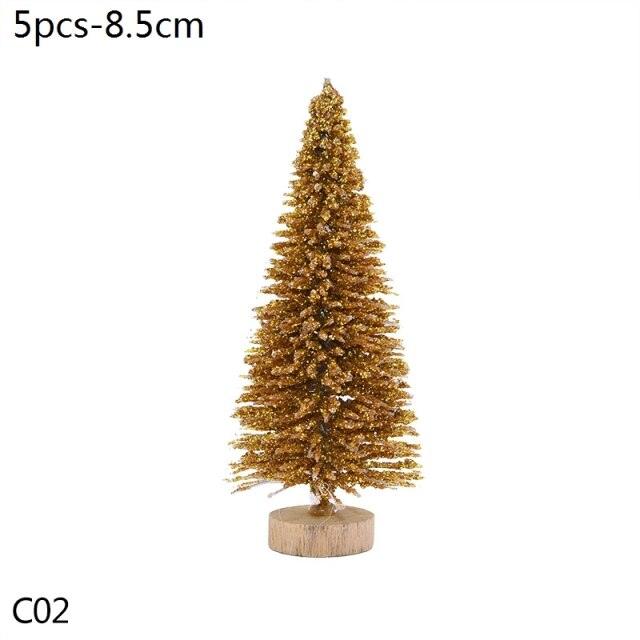 Mini Bottle Brush Christmas Tree Sets, 5 to 16 cm