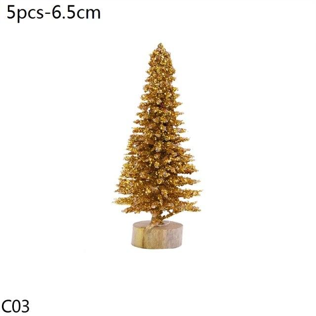 Mini Bottle Brush Christmas Tree Sets, 5 to 16 cm