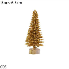 Mini Bottle Brush Christmas Tree Sets, 5 to 16 cm