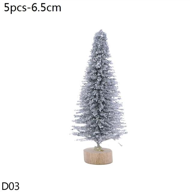 Mini Bottle Brush Christmas Tree Sets, 5 to 16 cm